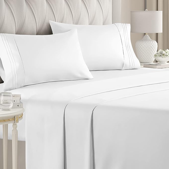Elevate Your Sleep Experience with the Queen Size 4-Piece Sheet Set: A Comprehensive Review of Comfy, Breathable, and Cooling Luxury Sheets